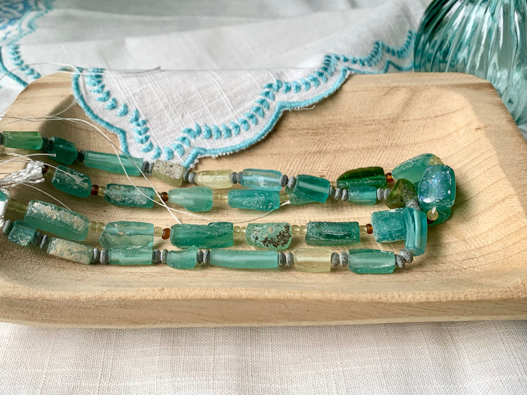 Roman Glass Tassel Necklace