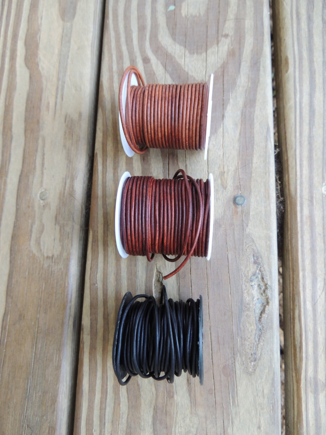 Beach Necklace | Leather and African Glass Necklace | Beach Lover Gift