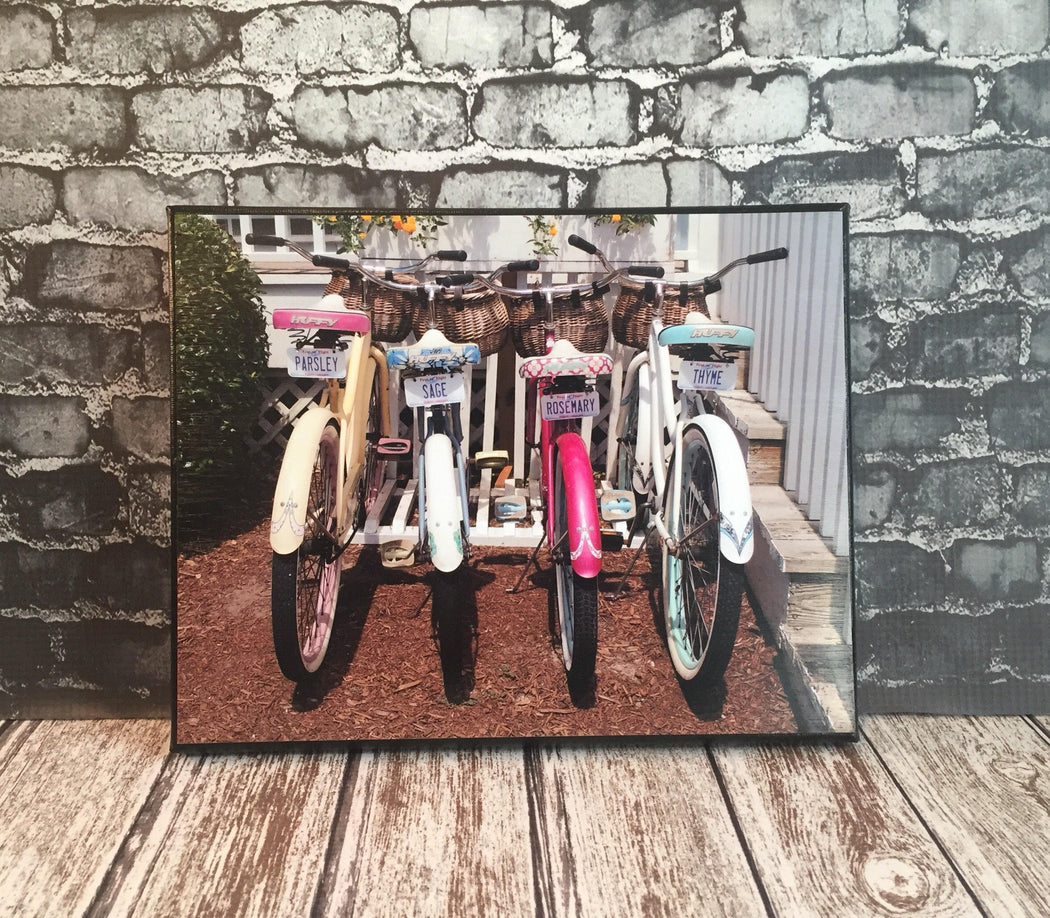 Beach Bike Canvas Photo | Kitchen Wall Art