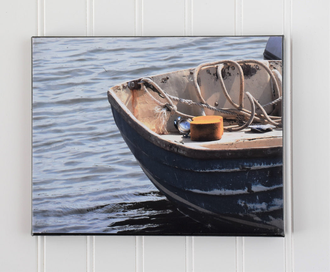 Rustic Boat Canvas Photo | Beach House Decor