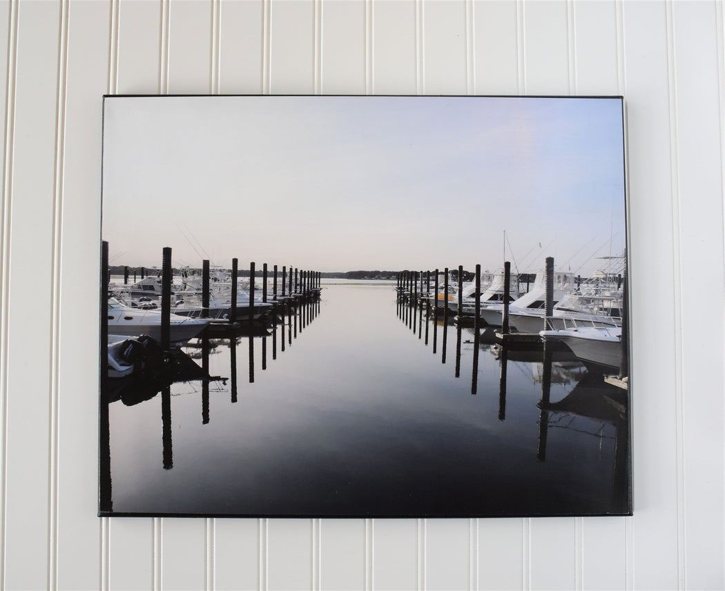 Boat Marina in NJ Canvas Photo | Beach House Decor