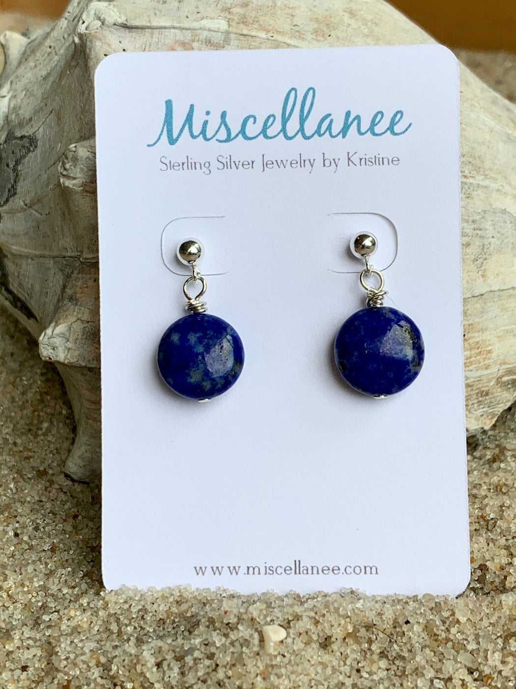 Lapis Earrings | Lapis Lazuli Sterling Silver Earrings | Boho Earrings