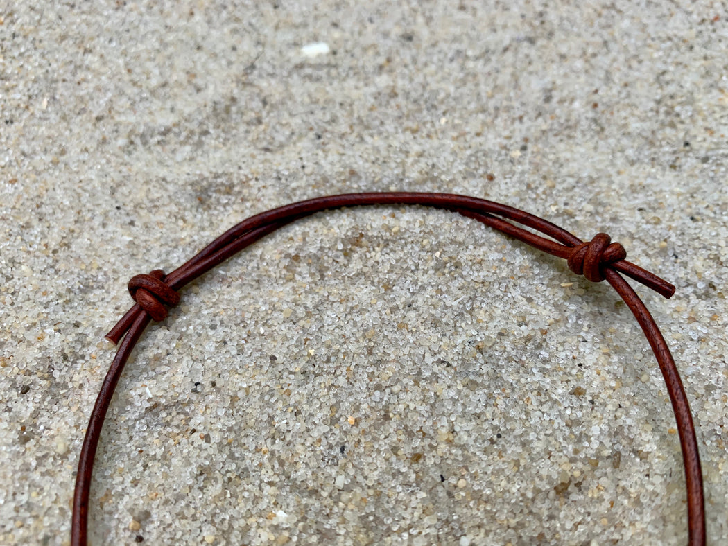 Womens Leather Anklet | Amazonite Anklet | Beach Anklet