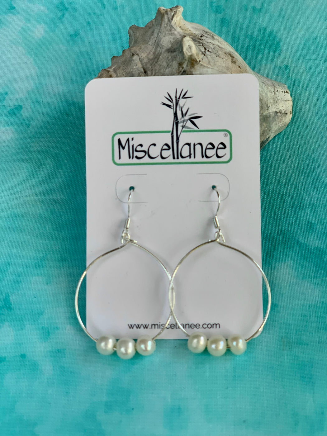 Freshwater Pearl Hoop Earrings