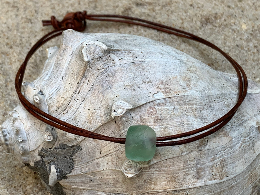 Womens Beach Necklace | Boho Leather Necklace | For the Beach Lover