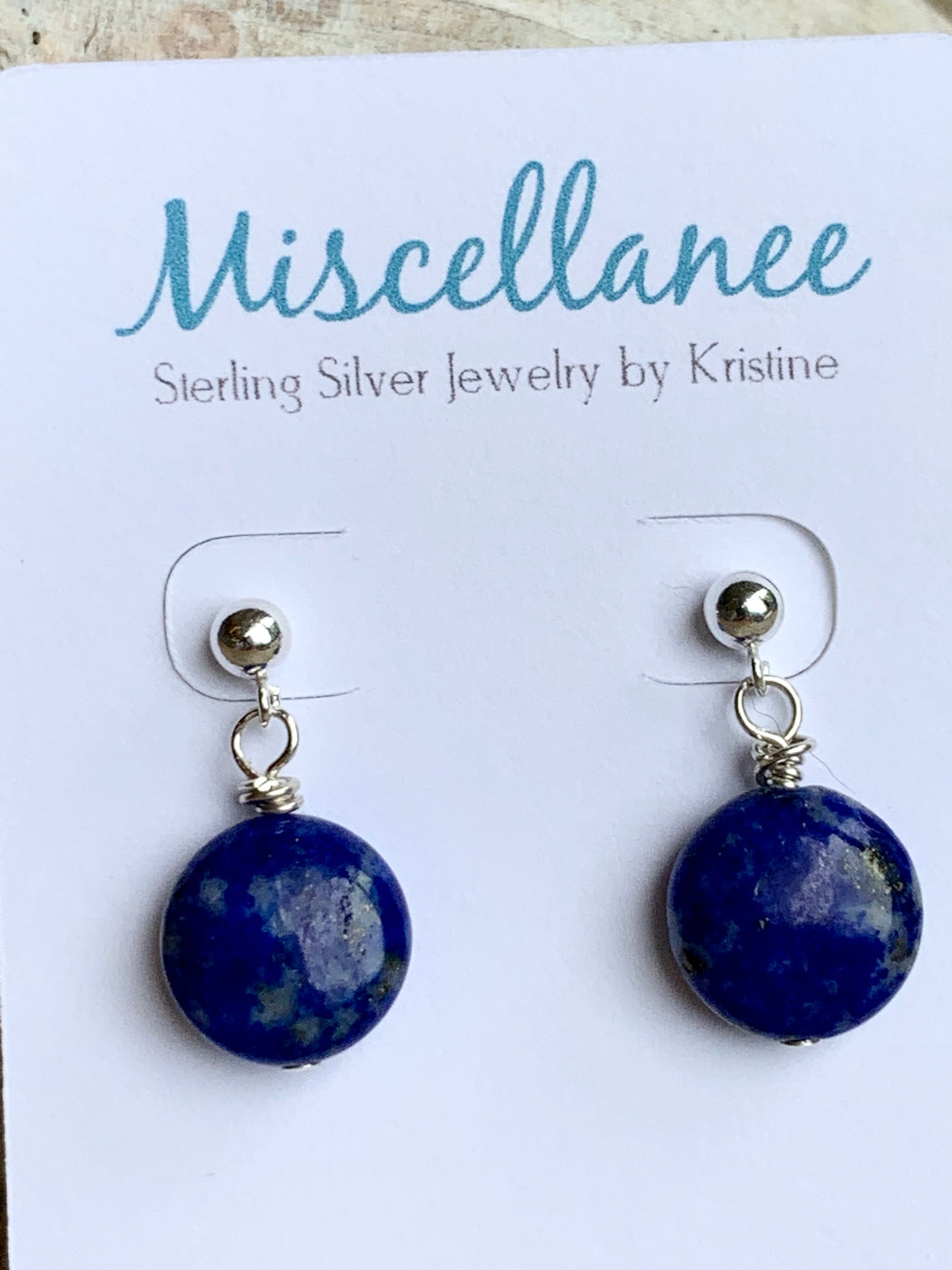 Lapis Earrings | Lapis Lazuli Sterling Silver Earrings | Boho Earrings