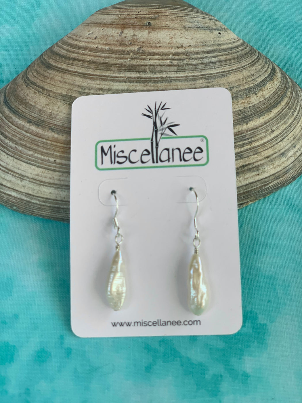 Biwa Pearl Earrings