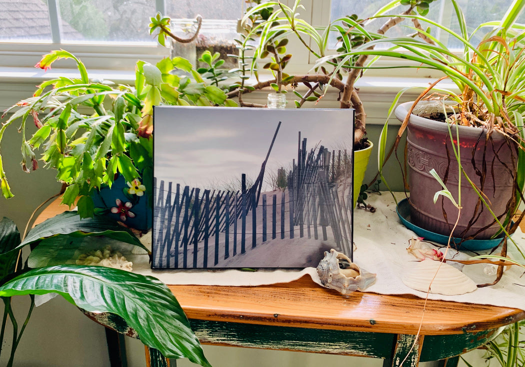 Beach Fence Canvas Photo | Beach House Decor | Beach Lover Gift
