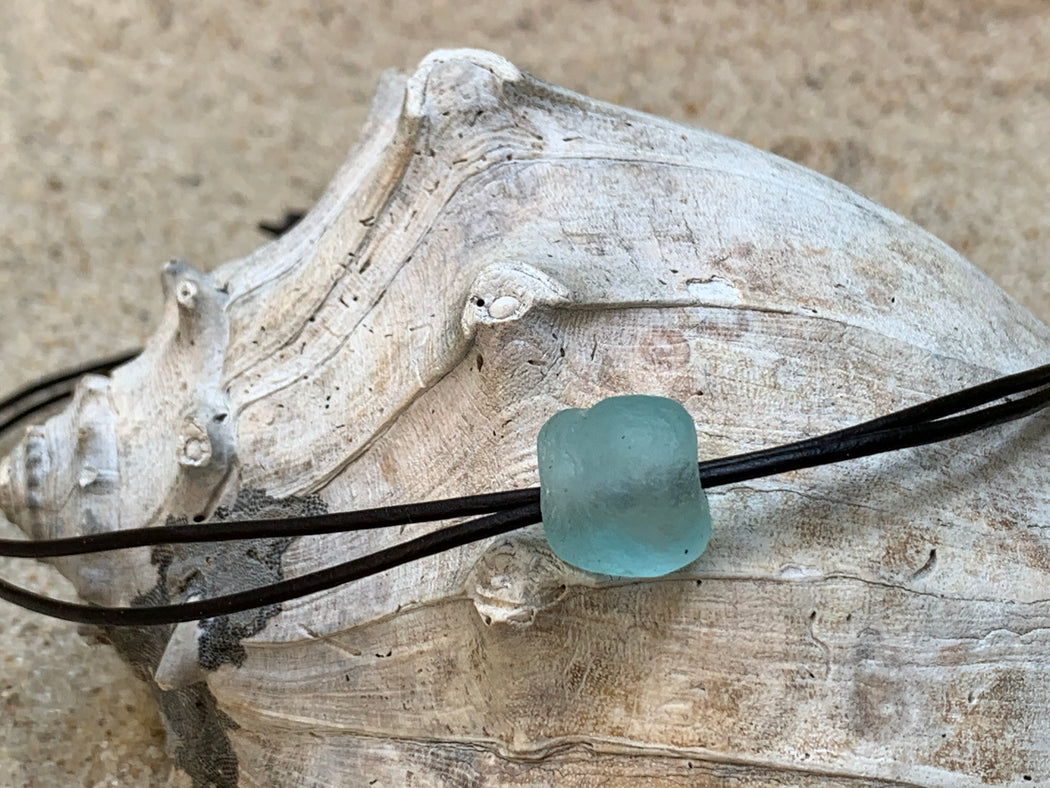 Womens Beach Necklace | Boho Leather Necklace | For the Beach Lover