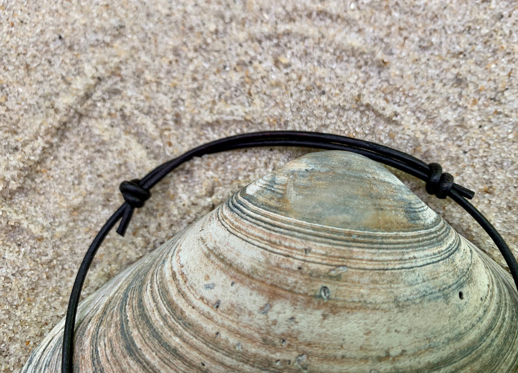 Pearl and Leather Anklet | Leather Ankle Bracelet | Beach Anklet