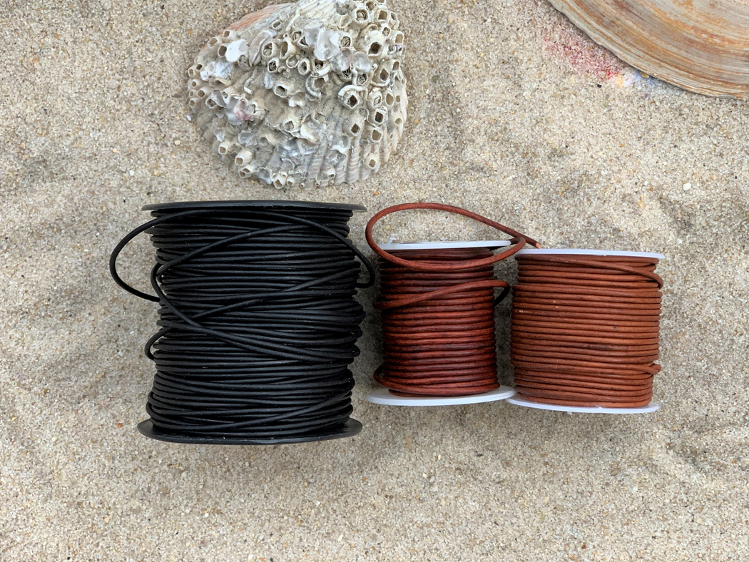 Mens Leather Surfer Necklace | Leather Anniversary Gift for Men