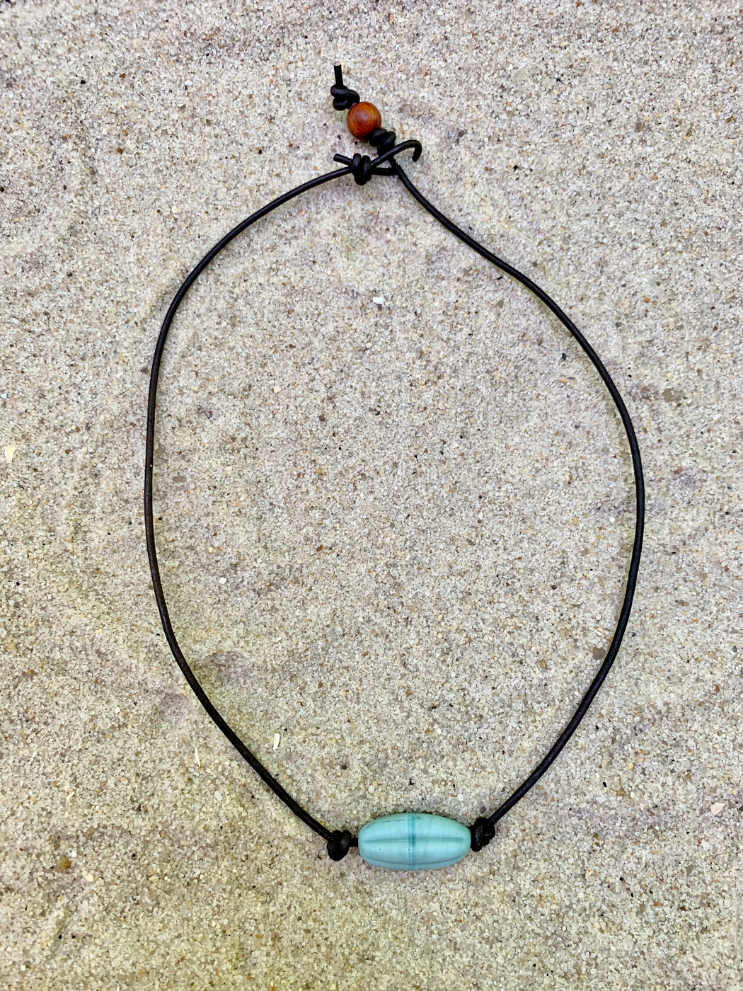 Buy Surfer Necklace With Coconut Wood Beads Men's Beach Necklace Surfer  Festival Jewelry Beaded Hippie Necklace Waterproof Online in India - Etsy