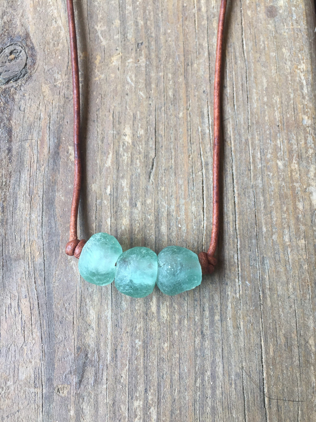 Leather Beach Necklace | Leather Boho Necklace | Beach Lovers Gift