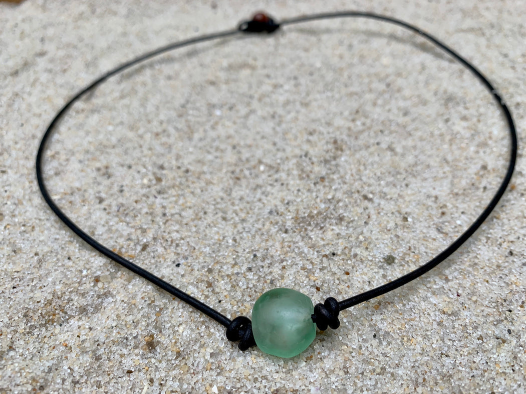 Mens Leather Necklace | Mens Surfer Necklace | Gift for Him