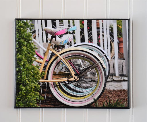 Canvas Photo of Beach Bike Tires | Bike Wall Art